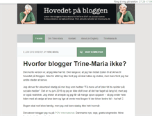 Tablet Screenshot of hovedetpaabloggen.dk